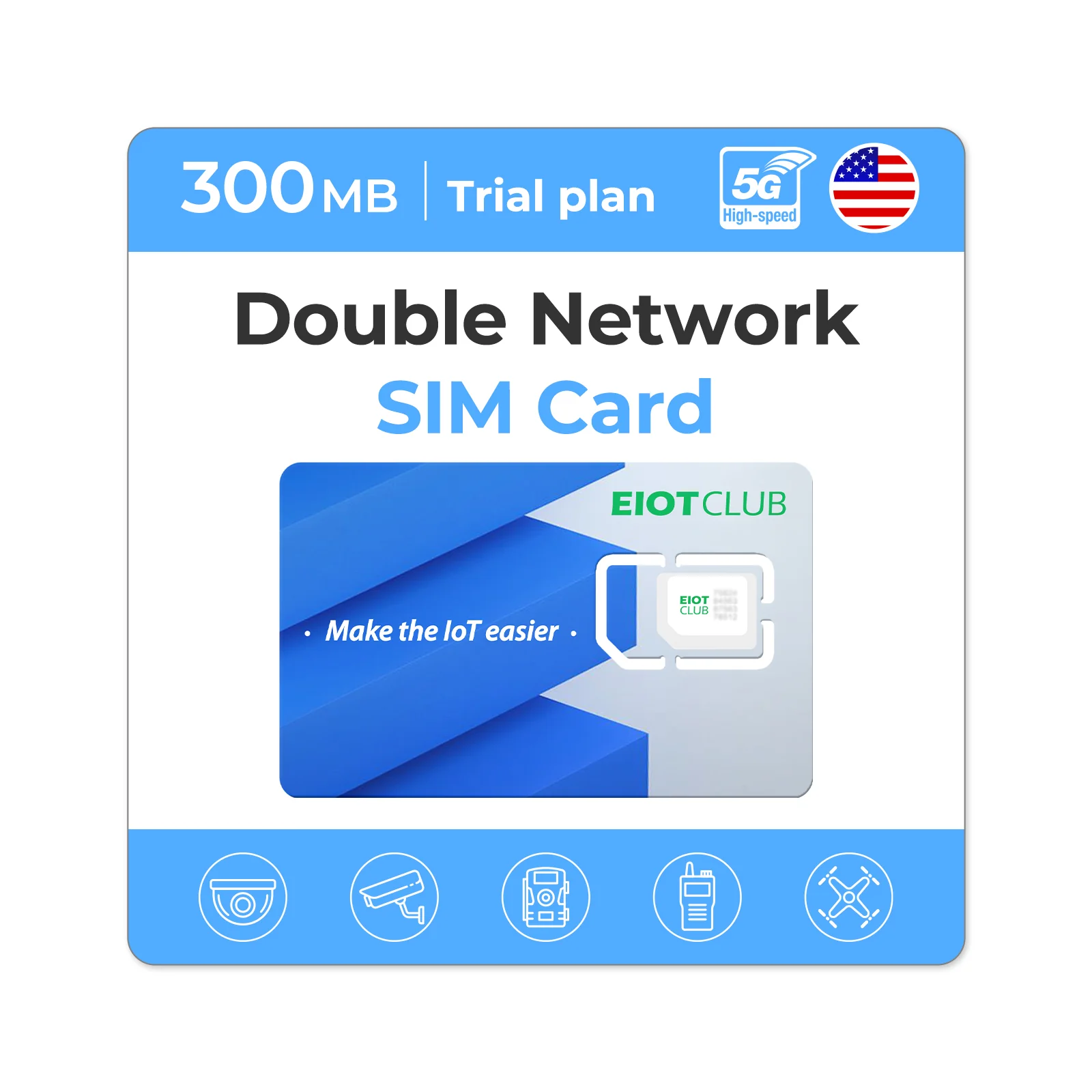 Eiotclub USA 5G LTE Cellular Data Prepaid SIM Card - Stay Connected Anywhere with Supported AT&T and T-mobile - Image 7